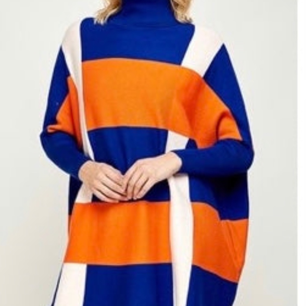 color block sweater